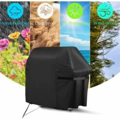 BEARSU Housse Barbecue, Bache Barbecue Exterieur 100% Impermeable - Housse Pour Barbecue 420D Tissu Oxford Ne Se Décolore Pas Bâche Barbecue Housse Plancha Pour Weber Char Broil (122 Cm * 147 Cm * 61 Cm) 9 BEARSU Housse Barbecue, Bache Barbecue Exterieur 100% Impermeable - Housse Pour Barbecue 420D Tissu Oxford Ne Se Décolore Pas Bâche Barbecue Housse Plancha Pour Weber Char Broil (122 Cm * 147 Cm * 61 Cm) -Accessoires de barbecue Soldes 25989344 5