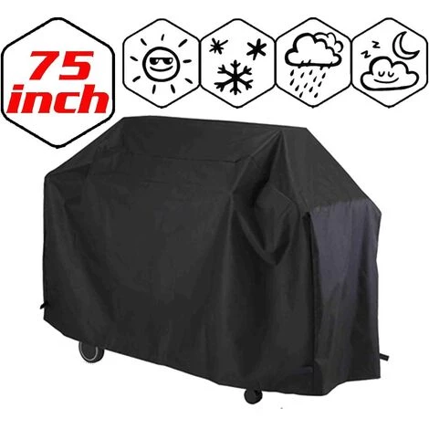 LITZEE Housse Barbecue, Bache Barbecue, Couverture Imperméable De Barbecue, Couvercle De Gril, Bâche De Protection BBQ Anti-UV/Anti-l'eau/Anti-l'humidité - 190x71x117cm 1 LITZEE Housse Barbecue, Bache Barbecue, Couverture Imperméable De Barbecue, Couvercle De Gril, Bâche De Protection BBQ Anti-UV/Anti-l'eau/Anti-l'humidité - 190x71x117cm