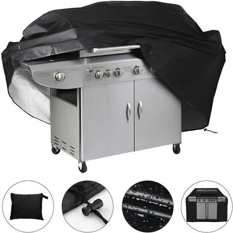 LITZEE Bâche De Protection étanche Pour Barbecue 145 X 61 X 117cm (Noir) 1 LITZEE Bâche De Protection étanche Pour Barbecue 145 X 61 X 117cm (Noir)
