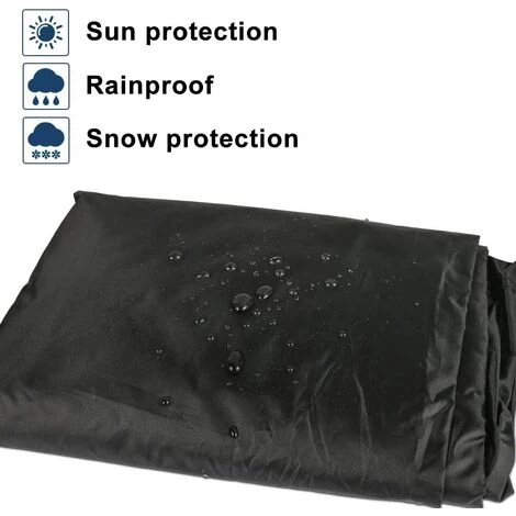 LITZEE Bâche De Protection étanche Pour Barbecue 145 X 61 X 117cm (Noir) 3 LITZEE Bâche De Protection étanche Pour Barbecue 145 X 61 X 117cm (Noir) – Image 3