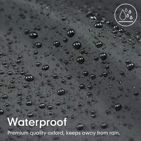 LITZEE Barbecue Cover, 210D Heavy Duty Tarp Cover Oxford Protection BBQ Grill Cover Anti-UV / Anti-water / Anti-Moisture (145 * 61 * 117cm) 2 LITZEE Barbecue Cover, 210D Heavy Duty Tarp Cover Oxford Protection BBQ Grill Cover Anti-UV / Anti-water / Anti-Moisture (145 * 61 * 117cm) – Image 2