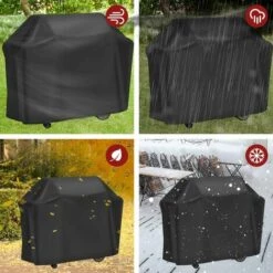 LITZEE Barbecue Cover, 210D Heavy Duty Tarp Cover Oxford Protection BBQ Grill Cover Anti-UV / Anti-water / Anti-Moisture (145 * 61 * 117cm) 7 LITZEE Barbecue Cover, 210D Heavy Duty Tarp Cover Oxford Protection BBQ Grill Cover Anti-UV / Anti-water / Anti-Moisture (145 * 61 * 117cm) -Accessoires de barbecue Soldes 26463180 3