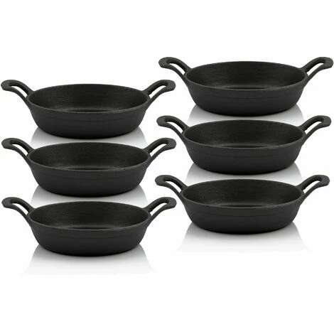 BBQ-Toro Set De Poêles De Service (6 Pièces) | Ronde Ø 16 Cm | Sauteuse En Fonte 1 BBQ-Toro Set De Poêles De Service (6 Pièces) | Ronde Ø 16 Cm | Sauteuse En Fonte