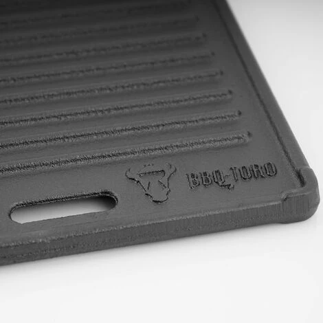 BBQ-Toro Plaque De Gril En Fonte 45 X 19,5 Cm | Plaque Réversible, émaillée 5 BBQ-Toro Plaque De Gril En Fonte 45 X 19,5 Cm | Plaque Réversible, émaillée – Image 5