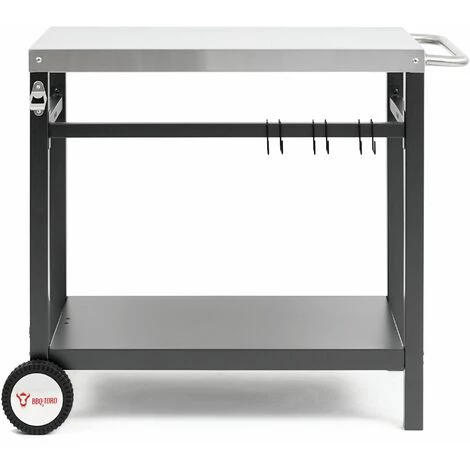 BBQ-Toro Chariot Pour Barbecue 85 X 50 X 81 Cm | Table D'appoint 2 BBQ-Toro Chariot Pour Barbecue 85 X 50 X 81 Cm | Table D'appoint – Image 2