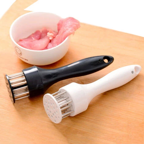 HAPPYSHOPPING Attendrisseur De Viande En Acier Inoxydable, Attendrisseur De Viande, Design A 22 Aiguilles, Noir - Noir 4 HAPPYSHOPPING Attendrisseur De Viande En Acier Inoxydable, Attendrisseur De Viande, Design A 22 Aiguilles, Noir - Noir – Image 4