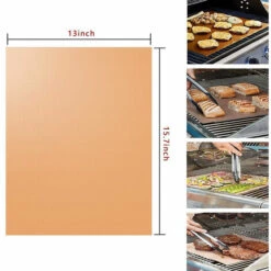 DEVENIRRICHE Tapis De Gril 6PCS 100% Antiadhésif Pour Barbecue Et Tapis De Cuisson Réutilisables Et Faciles à Nettoyer - Fonctionne Au Gaz, Au Charbon De Bois, Au Gril électrique Et Plus 7 DEVENIRRICHE Tapis De Gril 6PCS 100% Antiadhésif Pour Barbecue Et Tapis De Cuisson Réutilisables Et Faciles à Nettoyer - Fonctionne Au Gaz, Au Charbon De Bois, Au Gril électrique Et Plus -Accessoires de barbecue Soldes 27967765 3