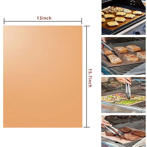 DEVENIRRICHE Tapis De Gril 6PCS 100% Antiadhésif Pour Barbecue Et Tapis De Cuisson Réutilisables Et Faciles à Nettoyer - Fonctionne Au Gaz, Au Charbon De Bois, Au Gril électrique Et Plus 3 DEVENIRRICHE Tapis De Gril 6PCS 100% Antiadhésif Pour Barbecue Et Tapis De Cuisson Réutilisables Et Faciles à Nettoyer - Fonctionne Au Gaz, Au Charbon De Bois, Au Gril électrique Et Plus – Image 3