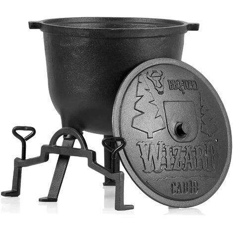 BBQ-Toro Chaudron Magique "Wizard" | Marmite En Fonte De 10 Litres | Marmite 1 BBQ-Toro Chaudron Magique "Wizard" | Marmite En Fonte De 10 Litres | Marmite