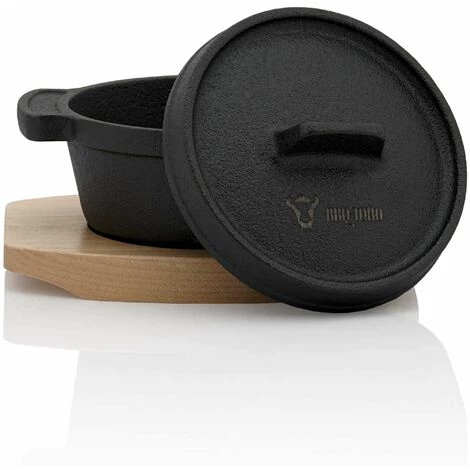 BBQ-Toro Mini Dutch Oven (4 Pièces) | Ø 11 Cm - Rond | Pot De Service En Fonte 4 BBQ-Toro Mini Dutch Oven (4 Pièces) | Ø 11 Cm - Rond | Pot De Service En Fonte – Image 4