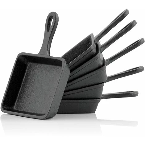 BBQ-Toro Poêle à Raclette En Fonte (6 Pièces) 12,5 X 18 Cm | Plat De Service 1 BBQ-Toro Poêle à Raclette En Fonte (6 Pièces) 12,5 X 18 Cm | Plat De Service