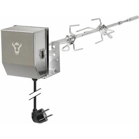 BBQ-Toro Set De Tournebroche En Acier Inox | Pour Weber Spirit II 200 Et 300 1 BBQ-Toro Set De Tournebroche En Acier Inox | Pour Weber Spirit II 200 Et 300