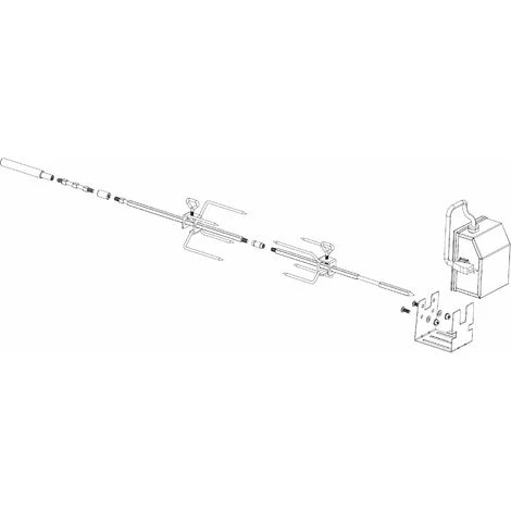 BBQ-Toro Set De Tournebroche En Acier Inox | Pour Weber Spirit II 200 Et 300 4 BBQ-Toro Set De Tournebroche En Acier Inox | Pour Weber Spirit II 200 Et 300 – Image 4