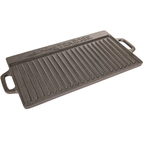 Plaque Plancha Réversible En Fonte Pour Barbecue TRAEGER 1 Plaque Plancha Réversible En Fonte Pour Barbecue TRAEGER