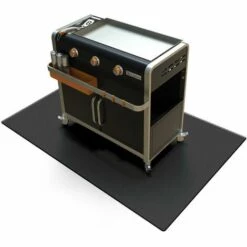 BRASERO - Tapis De Barbecue Et Plancha - Protection - Résistant - Antiglisse - 119 X 81 Cm - Noir
