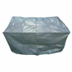 TITANIUM Housse De Protection Pour Barbecue Rectangulaire - Argent - 125x70x70 Cm