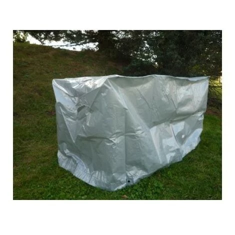 TITANIUM Housse De Protection Pour Barbecue Rectangulaire - Argent - 125x70x70 Cm 2 TITANIUM Housse De Protection Pour Barbecue Rectangulaire - Argent - 125x70x70 Cm – Image 2