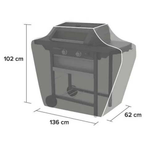 Housse CAMPINGAZ Pour Barbecue Taille M - 136x62x102 Cm 2 Housse CAMPINGAZ Pour Barbecue Taille M - 136x62x102 Cm – Image 2