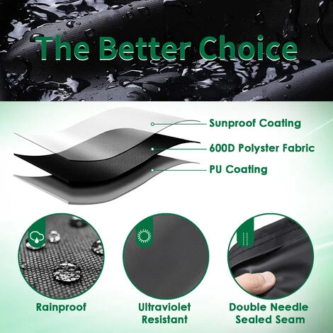 INSMA Housse De Protection Pour Barbecue 210D L.147 X L.61 X H.122 Cm 3 INSMA Housse De Protection Pour Barbecue 210D L.147 X L.61 X H.122 Cm – Image 3