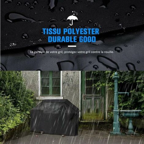 PERLE RARE Couverture De Barbecue Couverture De Gril BBQ Housse De Gril Extérieure étanche à La Poussière Et à La Crème Solaire ( M) 100 * 60 * 150 4 PERLE RARE Couverture De Barbecue Couverture De Gril BBQ Housse De Gril Extérieure étanche à La Poussière Et à La Crème Solaire ( M) 100 * 60 * 150 – Image 4