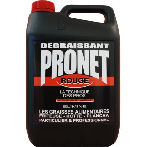 Degraissant Rouge Alimenentaire 5 Litres - PRONET 1 Degraissant Rouge Alimenentaire 5 Litres - PRONET