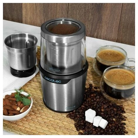 CECOTEC Titanmill 300 Duoclean Macinacaffè Elettrico Per Caffè E Spezie, Potenza 300w, Lame Rivestite In Titanio, 2 Tazze Mole 2 CECOTEC Titanmill 300 Duoclean Macinacaffè Elettrico Per Caffè E Spezie, Potenza 300w, Lame Rivestite In Titanio, 2 Tazze Mole – Image 2