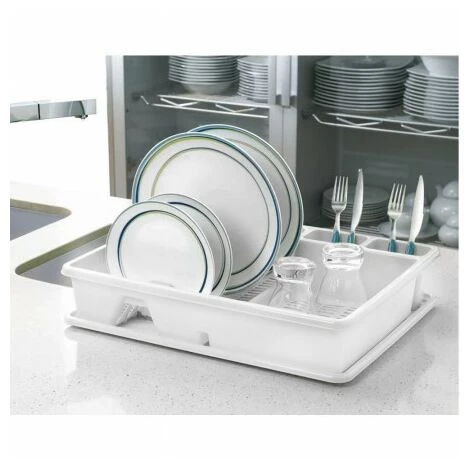 ORYX Piastre Rettangolari Di Scarico Con Vassoio Antigoccia In Plastica 49x39x10 (h) Cm. 3 ORYX Piastre Rettangolari Di Scarico Con Vassoio Antigoccia In Plastica 49x39x10 (h) Cm. – Image 3