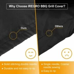 BEARSU Bâche Barbecue Housse De Protection BBQ Imperméable Antipoussière, Couverture De Grill Anti -UV Anti-vieillissement, Convient La Plupart Des Grills (145 * 61 * 117cm) 9 BEARSU Bâche Barbecue Housse De Protection BBQ Imperméable Antipoussière, Couverture De Grill Anti -UV Anti-vieillissement, Convient La Plupart Des Grills (145 * 61 * 117cm) -Accessoires de barbecue Soldes 32343613 5