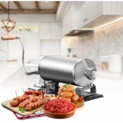 SKECTEN Machine à Saucisse Poussoir à Saucisse 4 Tubes Différantes Viande Hachée En Acier Inoxydable Hachoir à Viande Manuel 3.6L 9 SKECTEN Machine à Saucisse Poussoir à Saucisse 4 Tubes Différantes Viande Hachée En Acier Inoxydable Hachoir à Viande Manuel 3.6L -Accessoires de barbecue Soldes 33017300 5