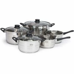 Batterie De Cuisine SAN IGNACIO 8 Pièces En Acier Inoxydable Avec Poêle à Frire (18 Et 20 Cm) Et Rôtissoire 28x28 Cm En Aluminium Forgé Collection Dai 9 Batterie De Cuisine SAN IGNACIO 8 Pièces En Acier Inoxydable Avec Poêle à Frire (18 Et 20 Cm) Et Rôtissoire 28x28 Cm En Aluminium Forgé Collection Dai -Accessoires de barbecue Soldes 33438032 5