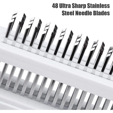 ASUPERMALL Attendrisseur De Viande Avec 48 Lames D'Aiguilles En Acier Inoxydable Outil De La Viande Et De Marinade, Noir - Noir 3 ASUPERMALL Attendrisseur De Viande Avec 48 Lames D'Aiguilles En Acier Inoxydable Outil De La Viande Et De Marinade, Noir - Noir – Image 3