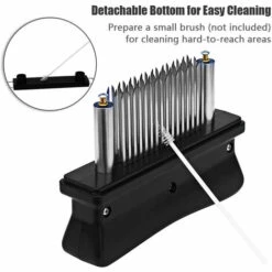 ASUPERMALL Attendrisseur De Viande Avec 48 Lames D'Aiguilles En Acier Inoxydable Outil De La Viande Et De Marinade, Noir - Noir 8 ASUPERMALL Attendrisseur De Viande Avec 48 Lames D'Aiguilles En Acier Inoxydable Outil De La Viande Et De Marinade, Noir - Noir -Accessoires de barbecue Soldes 33454307 4
