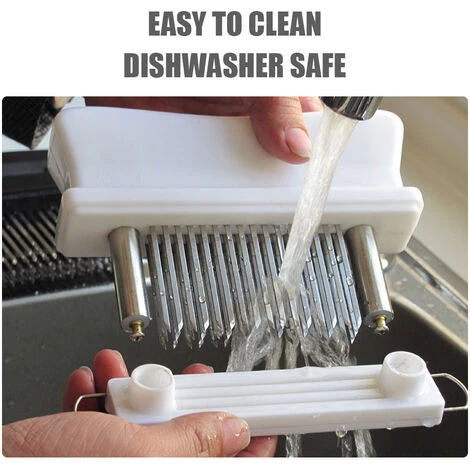 ASUPERMALL Attendrisseur De Viande Avec 48 Lames D'Aiguilles En Acier Inoxydable Outil De La Viande Et De Marinade, Noir - Noir 5 ASUPERMALL Attendrisseur De Viande Avec 48 Lames D'Aiguilles En Acier Inoxydable Outil De La Viande Et De Marinade, Noir - Noir – Image 5