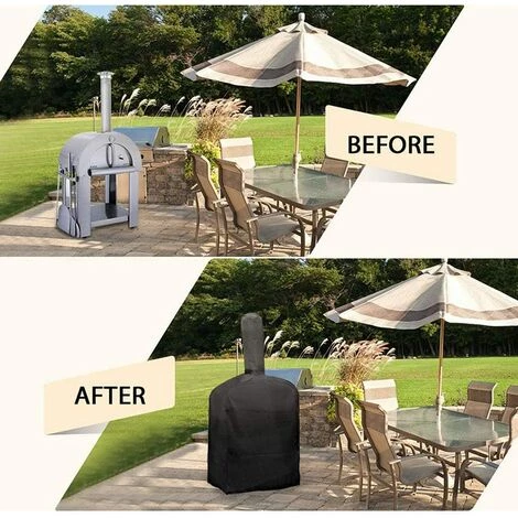 XueQiee Housse De Four à Pizza, Housse De Pluie Pour Barbecue Pour Four à Pizza Résistant à L'eau Et à La Poussière, Pour Tous Les Temps Avantageux, Camping En Plein Air (68X63X160cm) 4 XueQiee Housse De Four à Pizza, Housse De Pluie Pour Barbecue Pour Four à Pizza Résistant à L'eau Et à La Poussière, Pour Tous Les Temps Avantageux, Camping En Plein Air (68X63X160cm) – Image 4