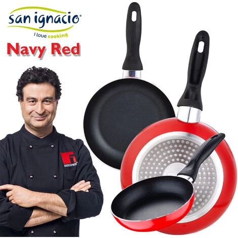 SAN IGNACIO Batterie De Cuisine 5 Pcs + 3 Poêles Ø 16/20/24 Cm - Gris Argenté 2 SAN IGNACIO Batterie De Cuisine 5 Pcs + 3 Poêles Ø 16/20/24 Cm - Gris Argenté – Image 2