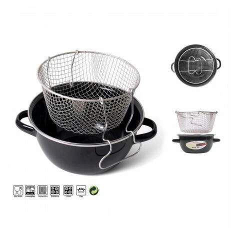 MAGEFESA Friggitrice Con Cestello 20 Cm Nero 2 MAGEFESA Friggitrice Con Cestello 20 Cm Nero – Image 2