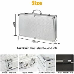 TODECO 18 Pcs Ustensiles Barbecue,Kit Barbecue En Acier Inoxydable, Outils Barbecue PortableMallette En Aluminium, Matériau: Alliage En Aluminium 8 TODECO 18 Pcs Ustensiles Barbecue,Kit Barbecue En Acier Inoxydable, Outils Barbecue PortableMallette En Aluminium, Matériau: Alliage En Aluminium -Accessoires de barbecue Soldes 35074714 4