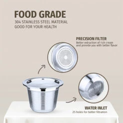 HAPPYSHOPPING Graisse Capsule Nespresso Inox + 1 Pinceau + 1 Cuillere 7 HAPPYSHOPPING Graisse Capsule Nespresso Inox + 1 Pinceau + 1 Cuillere -Accessoires de barbecue Soldes 35247111 3