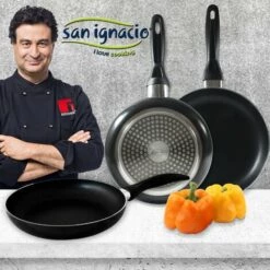 San Ignacio PK329 Set De 3 Poêles + Batterie De Cuisine 5 Pièces, Chromé 8 San Ignacio PK329 Set De 3 Poêles + Batterie De Cuisine 5 Pièces, Chromé -Accessoires de barbecue Soldes 35327146 4