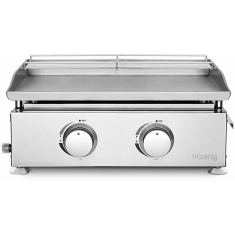 H.KOENIG PLX820 - Plancha à Gaz 2 Feux 1 H.KOENIG PLX820 - Plancha à Gaz 2 Feux