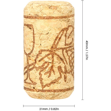 HAPPYSHOPPING 50 Pieces/ensemble Bouchon De Bouteille De Vin 40*21mm Ensemble De 50 Pieces Bouchon De Bouteille De Vin Rouge Chene Bouchon De Bouteille De Vin Rouge Chene Bouchons De Vin,modele: 50pcs 2 HAPPYSHOPPING 50 Pieces/ensemble Bouchon De Bouteille De Vin 40*21mm Ensemble De 50 Pieces Bouchon De Bouteille De Vin Rouge Chene Bouchon De Bouteille De Vin Rouge Chene Bouchons De Vin,modele: 50pcs – Image 2