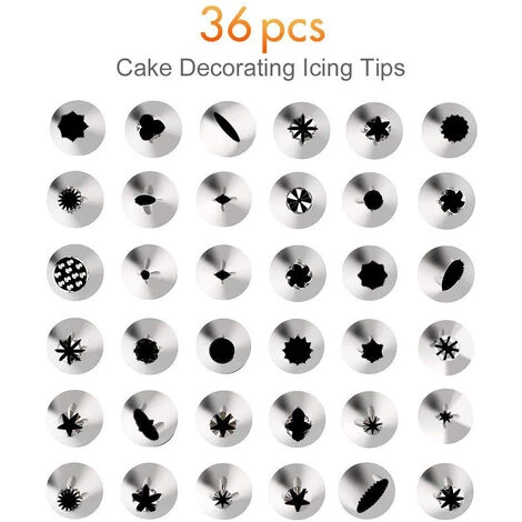 HAPPYSHOPPING 52 Pieces Multi-fonction Gateau Decoration Kit Gateau Platine Ensemble Patisserie Tube Fondant Outil Cuisine Dessert Cuisson Patisserie Fournitures,modele : 52 pieces 4 HAPPYSHOPPING 52 Pieces Multi-fonction Gateau Decoration Kit Gateau Platine Ensemble Patisserie Tube Fondant Outil Cuisine Dessert Cuisson Patisserie Fournitures,modele : 52 pieces – Image 4