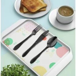 Kueatily 8 Pièces Couverts De Camping, Couverts De Table Acier Inoxydable,Voyage Avec étui Portable Acier Inoxydable Table Couverts Avec Organiseur Pour Pique-Nique Maison Cuisine école Lunch Box(Noir) 8 Kueatily 8 Pièces Couverts De Camping, Couverts De Table Acier Inoxydable,Voyage Avec étui Portable Acier Inoxydable Table Couverts Avec Organiseur Pour Pique-Nique Maison Cuisine école Lunch Box(Noir) -Accessoires de barbecue Soldes 35883507 4