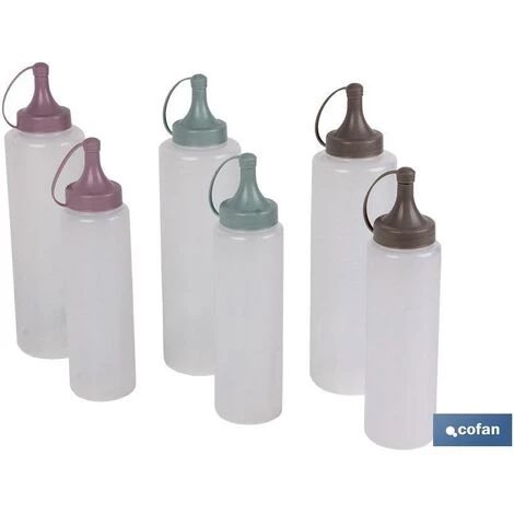 COFAN Bouteille Huilier | Modèle Albahaca | Bouteille Pour Sauces Ou Huiles | Bouteille Exprimable En Plastique | Couleur Pierre 3 COFAN Bouteille Huilier | Modèle Albahaca | Bouteille Pour Sauces Ou Huiles | Bouteille Exprimable En Plastique | Couleur Pierre – Image 3