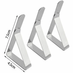 ASUPERMALL Pinces A Nappe En Acier Inoxydable Couverture De Table Pinces Triangulaires Pinces A Nappe De Pique-Nique De Jardin, 12 Pcs 9 ASUPERMALL Pinces A Nappe En Acier Inoxydable Couverture De Table Pinces Triangulaires Pinces A Nappe De Pique-Nique De Jardin, 12 Pcs -Accessoires de barbecue Soldes 35988251 5