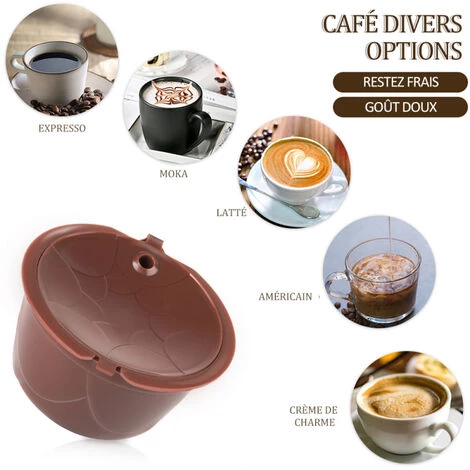 ASUPERMALL 3 Pieces Dosettes De Cafe Reutilisables Capsules De Cafe Rechargeables Compatibles Avec Les Filtres A Cafe Rechargeables Dolce Gusto Avec Brosse 2 ASUPERMALL 3 Pieces Dosettes De Cafe Reutilisables Capsules De Cafe Rechargeables Compatibles Avec Les Filtres A Cafe Rechargeables Dolce Gusto Avec Brosse – Image 2