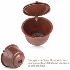 ASUPERMALL 3 Pieces Dosettes De Cafe Reutilisables Capsules De Cafe Rechargeables Compatibles Avec Les Filtres A Cafe Rechargeables Dolce Gusto Avec Brosse 7 ASUPERMALL 3 Pieces Dosettes De Cafe Reutilisables Capsules De Cafe Rechargeables Compatibles Avec Les Filtres A Cafe Rechargeables Dolce Gusto Avec Brosse -Accessoires de barbecue Soldes 35988635 3