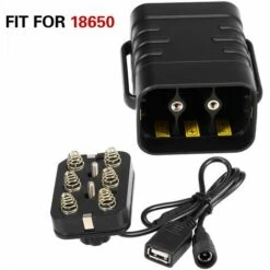 HAPPYSHOPPING Boitier De Batterie Etanche Chargeur Portable Double Interface Boitier De Batterie 6 Sections 18650, Modele: 12V 9 HAPPYSHOPPING Boitier De Batterie Etanche Chargeur Portable Double Interface Boitier De Batterie 6 Sections 18650, Modele: 12V -Accessoires de barbecue Soldes 35996634 5