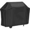 TRIOMPHE Housse Barbecue, Housse Bâche De Protection Résistante De 210D Oxford Protection BBQ à Gaz, Couverture De Grill Anti-Vent/Anti-UV/Anti-l'eau/Anti-l'Humidité/Antipoussière 145x61x117cm Noir