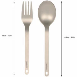 TOMSHOO Titanium Vaisselle Diner Frok Spoon Couverts Couverts Avec Sac De Rangement Mousqueton Pour La Maison Camping En Plein Air, Modele : Fourchette Et Cuillere 8 TOMSHOO Titanium Vaisselle Diner Frok Spoon Couverts Couverts Avec Sac De Rangement Mousqueton Pour La Maison Camping En Plein Air, Modele : Fourchette Et Cuillere -Accessoires de barbecue Soldes 36028421 4